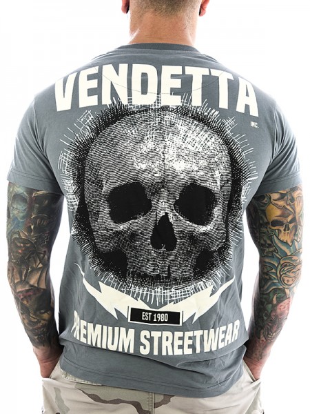 Vendetta Inc. Shirt EST 1980 1001 grau